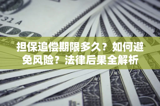 北京担保追偿期限多久？如何避免风险？法律后果全解析