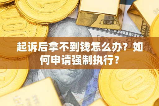 北京起诉后拿不到钱怎么办？如何申请强制执行？