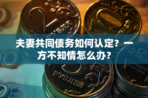 北京夫妻共同债务如何认定？一方不知情怎么办？