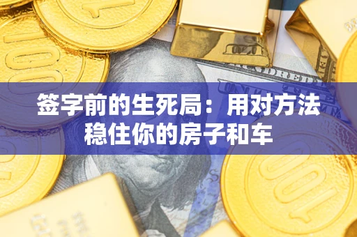 北京签字前的生死局：用对方法稳住你的房子和车